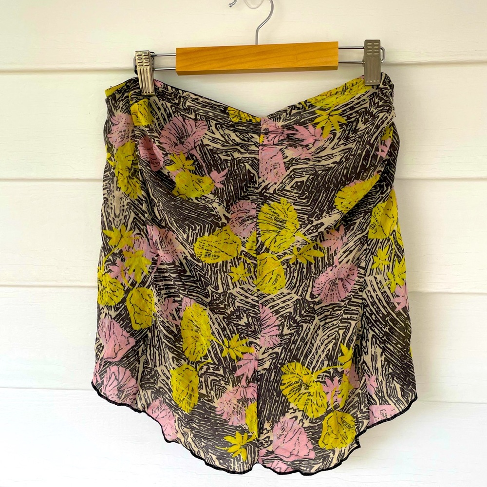 Free People Floral Tube Top Size Small